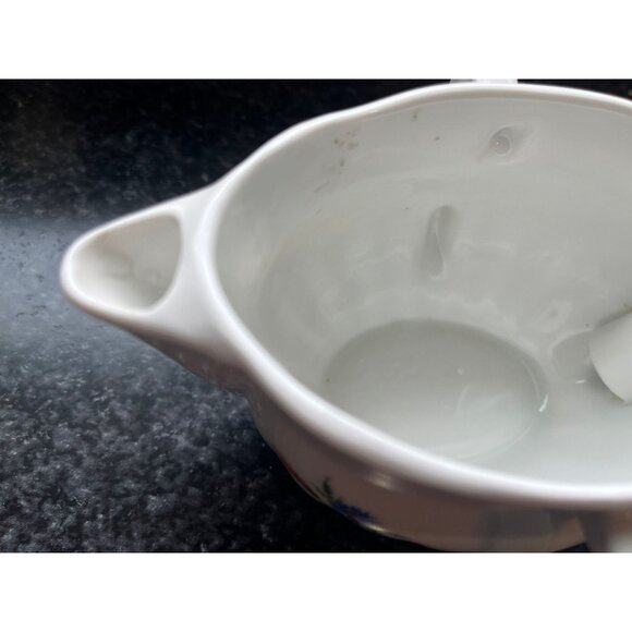 Vtg Pillivuyt Porcelain Floral Design 8 oz Sauce or Gravy Boat - Picture 8 of 9